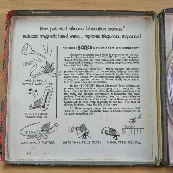 Vintage Scotch 1/4-111-A6 600 Feet Plastic 5" Reel Magnetic Tape, Made i… - Picture 6 of 12